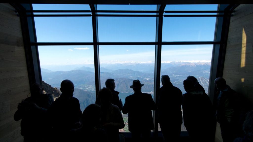 Monte Generoso mountain top restaurant